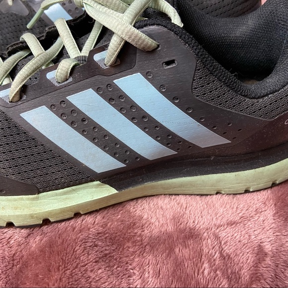 👟 Adidas Duramo 7 Black Mint Green Powder Blue Athletic Shoes Women’s Size 9 👟 - Picture 3 of 9
